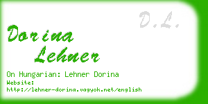 dorina lehner business card